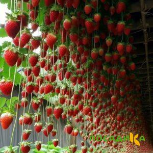 Клубника ампельная Анастасия купить по цене от 370р. в интернет-магазине «Посадика» с доставкой почтой в в Бокситогорске и по всей России – [изображение №1].